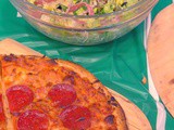 The Perfect Game Day Meal – Pizza & Italian Style Green Salad #TeamPizza #ad