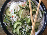 Cucumber and Rice Noodle Salad