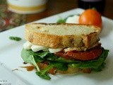 Wc: Roasted Tomato, Mozzerella, and Spinach Sandwiches