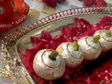 Kaju Gulkand Ladoo / Cashew and Rose Jam Fudge