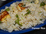 Paneer Rice / Paneer Sadham / Lunch Box Recipes