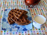 Gluten free Chocolate Oatmeal Waffles | Perfectly Healthy waffles Using Brown Sugar,Wheat Flour,Olive Oil And Oats Flour | Low Calories Chocolate oats Waffles