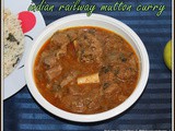 Indian Railway Mutton Curry | Mutton gravies | South indian non veg curries for rice and rotis | Quick n easy mutton curry - pressure cooker method