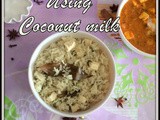 Paneer Coconut Milk Pulao | Paneer Pulao With Coconut Milk | White Pulao | Easy Pulav Recipes | Coconut milk Recipes | Easy Lunch Box Recipes