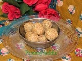 Peanut coconut ladoo/ pallila kobbari laddu/ no cooking raw peanut  coconut sweet balls/ 3 ingredients sweets/ easy diwali sweets