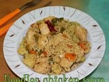 Quick and easy Noodles chicken soup | Kids recipes | Boneless chicken recipes | recipes using noodles | easy dinner recipes | Step by step pictures