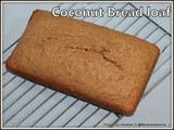 Quick coconut bread | wheat flour coconut bread | coconut bread recipe with sweetened coconut flakes | bolo de coco con coco ralado | coconut bread with desiccated coconut | coconut cake loaf
