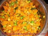 Carrot Peas Poriyal - Carrot Poriyal / Carrot Stir Fry Recipe