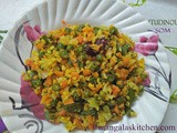 Madurai Tri Colour Poriyal Recipe | Carrot Cabbage Beans Poriyal | Mixed Veg National Poriyal