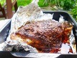 Slow roast shoulder of lamb with middle eastern spices