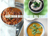 Side dish recipes for idli and dosa /easy chutney/sambar
