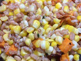 Farro, Corn & Roasted Sweet Potatoes
