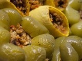 Bell Peppers and Squash Stuffed with Quinoa, Beans and Vegetables (Vegan and Gluten-Free)