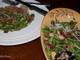 Festive Green Beans with Mushrooms and Sun Dried Tomatoes