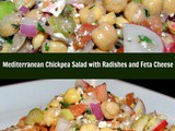 Mediterranean Chickpea Salad with Radishes and Feta Cheese