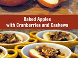 Sweet and Tender Baked Apples with Cranberries and Cashews