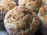Gluten-Free & Vegan Yeasted Buckwheat Muffin With Dried Apples