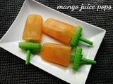 Mango juice pops