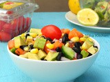 Black Bean Salsa Salad | Mixed Vegetable Sprout Salad