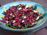 Roasted radish and beet salad