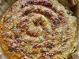 Coiled filo pie with zucchini (courgette), cheese and dill – Kol Boregi