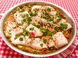 Skillet Orzo with Orange Roughy and Herbs