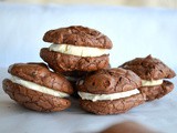 Brownie Cookies with Mascarpone Filling