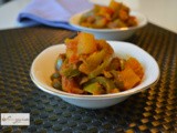 Capsicum (Green Bell Pepper) and Potato ‘Subji’- An Indian Vegetable Preparation