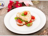 Easy Baked Chilean Sea Bass on Bed of Roasted Potatoes, Tomatoes and Onions