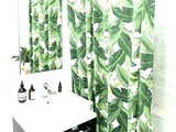 Leaf Print Shower Curtain