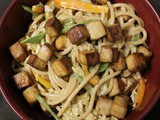 Roasted Tofu & Peanut Noodle Salad