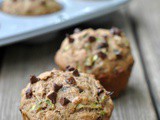 Healthy Zucchini Chocolate Chip Muffins + Weekly Menu