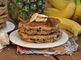 Vegan Whole Wheat Banana Nut Pancakes