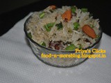 Recipe : Spring Onion and Almond Pulao / How to make Spring Onion Pulao / Badam And Onion Pulav