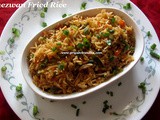 Schezwan Fried Rice Recipe/Schezwan Fried Rice with Homemade Schezwan Sauce/Schezwan Fried Rice with Step by Step photos