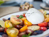 Cherry Tomato & Potato Salad with Burrata & Olives Recipe