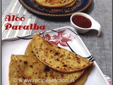 Aloo Paratha (Indian fried flatbread stuffed with spiced potato)