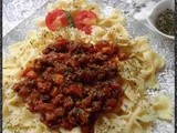 Pasta with Bolognese Sauce ~ an Italian Delicacy
