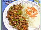 Stir-fried Chicken n Vegetables with Toasted Sesame seeds