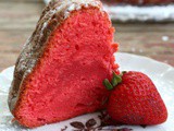Tangy Strawberry Cream Cheese Pound Cake