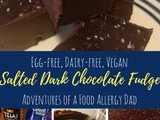 Salted Dark Chocolate Fudge (dairy free!)