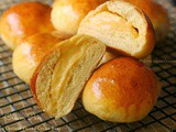 Cream Pan ~ Japanese Custard Filled Cream Buns #Breadbakers