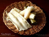 Pajey Madpela ~ Rice Rolls Steamed in Banana Leaves