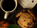 Orange, Oats and Raisin chocolate chip Cookies – Eggless