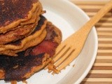 Cheddar cornbread bacon pancakes
