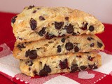 Chocolate chip cherry scones {#FoodBloggerLove}