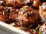 Easy Baked Chicken Thighs with Grape Jelly