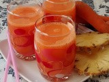 Carrot Pineapple and Orange Juice