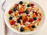 Chicken Salad with Fruit, Nuts and Sweet Potato