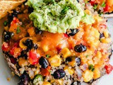 Mexican-Style Stuffed Portobello Mushrooms with Quinoa, Black Beans and Mashed Avocado (Vegetarian or Vegan)